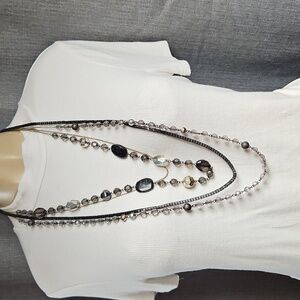 MULTI-STRAND NECKLACE 20" long